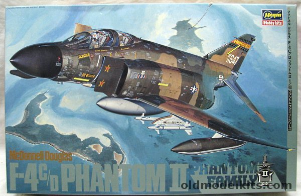 Hasegawa 1/48 McDonnell Douglas F-4 C/D Phantom II, P6 plastic model kit